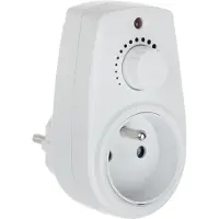 ORNO Doorvoerstekker met dimmer - Stekkerdimmer/Plug-in dimmer - Min-40W -Max. 280 Watt - Penaarde-VOOR BELGIË