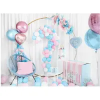 Party Deco Strong Ballonnen 12cm, Pastel Pure wit (1 zakje met 100 stuks)