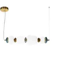 ITALUX hanglamp Evans LED, goud, 22W