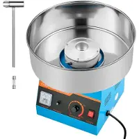 Vevor Suikerspinmachine 1000W Elektrische Suikerspinmachine met 38cm RVS Kom en Suikerlepel