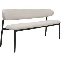 Giga Meubel Eetkamerbank Alexia Beige/Brons 200cm