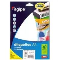Agipa Universele etiketten, 24 x 33,5 mm, wit