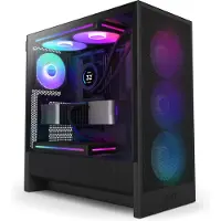 NZXT Compact ATX Mid-Tower Behuizing - - CC-H52FB-R1 - H5 Flow RGB met inbegrepen RGB ventilatoren - Zwart