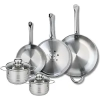 Elo Set van 3 Kookpannen 24, 28 en 32 cm en 2 braadpannen 14 en 16 cm Elo Profi Brillant