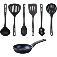 Fackelmann Set keramische antiaanbakpan 16 cm en 6 Brandao keukengerei