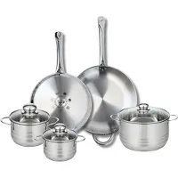 Elo Set van 2 Koekenpannen 28 en 32 cm en 3 kookpotten 14, 16 en 20 cm Elo Profi Brillant