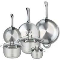 Elo Set van 3 Koekenpannen 24, 28 en 32 cm en 3 kookpotten 14, 20 en 24 cm Elo Profi Brillant
