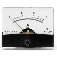 Monacor 0290560 PM-2/15A PM-2/15A draaispul-inbouwinstrument, 15 A.