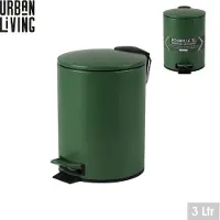 Urban Living "DARK LEAF" BADKAMERAFVALBAK 3L MET PEDAAL EN SOFT-CLOSE SLUITING D17XH23CM
