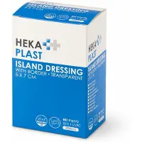 Heka Plast Island Dressing with Border Transparent 5 x 7 cm | 50 stuks