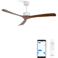 Create - Plafondventilator 40W silent XL Ø152 cm - Zomer/Winter Functie - 6 snelheden - Motor DC - Programmable 1-4H - WIND LARGE