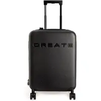 Create - Opvouwbare harde handbagagekoffer van polycarbonaat met TSA-slot en multidirectionele wielen - Zwart - LUGGAGE STUDIO FOLDABLE