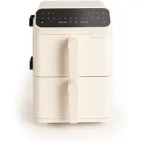 Create - 11,2 L Airfryer met dubbele laag en onafhankelijke bediening, Gebroken wit - AIR FRYER DUAL STACK