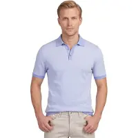 Scotland Blue Lichtblauwe polo 3 knopen korte mouw