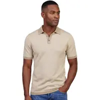 Scotland Blue Beige polo korte mouw normale fit