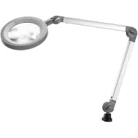 Waldmann LED-loeplamp MLD, 3,5 dioptrie-objectief, traploos dimbaar, 12 W, 792 lm, 5000 K, aluminium profiel