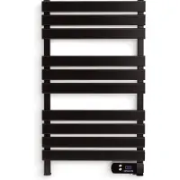 Create - Elektrische handdoekhouder 500W - Zwart - Met poten - Zonder plank - WARM TOWEL