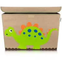 Lifeney Opbergdoos van stof voor kinderen groot model Dino "Stegosaurus" met deksel