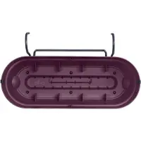 Elho Vibia Campana Balkonbak Allin1 50 - Plantenbak voor Balkon - Ø 50.4 x H 17.7 cm - Esdoorn paars