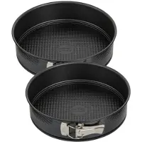 Zenker Set van 2 springvormen met scharnier 26 cm Black Metallic