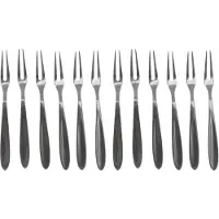Fackelmann Set van 12 slakkenvorkjes 12,5 cm