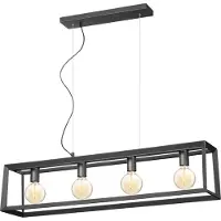 Home Sweet Home hanglamp Dito recht 4L - zwart