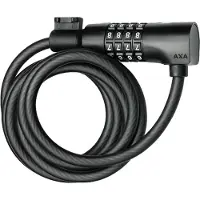 Axa Kabelslot Resolute 180/8, codeerbaar, lengte 180 cm, diameter 8 mm, zwart