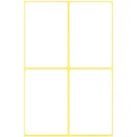 Kangaro Etiket wit 54x35mm pak a 10 stuks wit Etiket