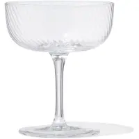 HEMA Coupe Bergen Glas Twist Reliëf (transparant)