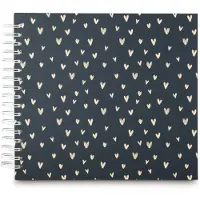 Hama Spiraalalbum Lovely - 28x24 cm - 50 witte pagina's - blauw