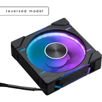 Phanteks D30-120 PWM RGB zwarte kastventilator met omgekeerde luchtstroom kastventilator