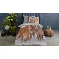 Good Morning kinderdekbedovertrek pony's - flanel
