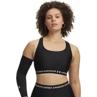 Under Armour Crossback Sportbeha Dames Zwart Wit