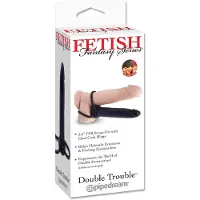 Fetish Fantasy voorbinddildo Double Trouble zwart,beige
