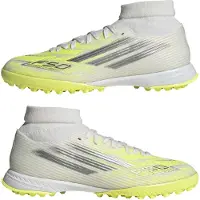Adidas F50 League Mid TF Sparkfusion Born For Goals - Wit/Zilver/Geel Dames