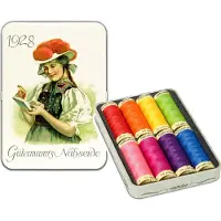 Gütermann Nostalgiedoos opvallende kleuren, 8st