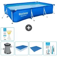 Bestway Steel Pro, rechthoekig zwembad - 300x201x66 cm - 6-delig - S22723
