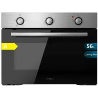 Cecotec 02824, Middenklasse, Elektrische oven, 56 liter, 2600 W, 56 liter, Stoomfunctie