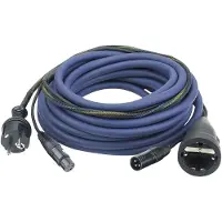 DAP-Audio Audio Audio Power/Signaal kabel Schuko male - Schuko female & XLR female - XLR male, 10 meter Home entertainment - Accessoires