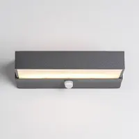 LumenXL Buitenwandlamp Onyx met sensor - antraciet en geïntegreerde LED