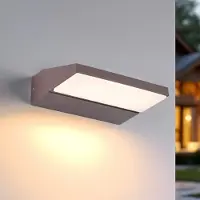LumenXL Draaibare buitenwandlamp Argento - bruin met geïntegreerde LED