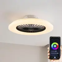 LumenXL Slimme plafondventilator warm wit met Wifi en RGB functie - Mira