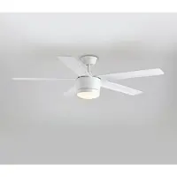 LumenXL Moderne plafondventilator Rico wit met afstandsbediening incl. LED