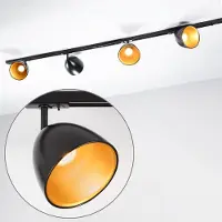 LumenXL 1-fase railsysteem set van 1,5 meter met Jacques spots, zwart