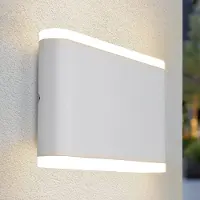 LumenXL Platte buitenwandlamp 12W Demi - wit