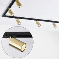 LumenXL 1-fase railsysteem set van 3 meter met Mels spots, goud