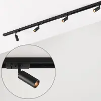 LumenXL 1-fase railsysteem Rayn, 1,5 meter met smalle G9 railspots