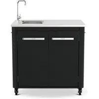 Cozze Werkbank 2-Deurs met Wasbak en Kraan 90529
