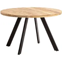 Wohnling Eettafel mangohout 120x120 cm