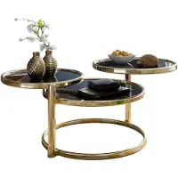 Wohnling Salontafel SUSI zwart 58 cm breed - WL5.767